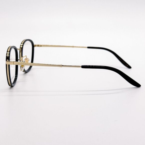 NEW GG0678OA 001 GUCCI BLACK GOLD UNISEX EYEGLASSES GUCCI - Picture 8 of 12